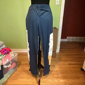 Threadless 2XL Ice Cream Cone Cat Leggings on Blue
